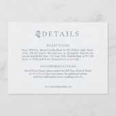 Rustikale Antler mit Blumenreath | Hochzeit Begleitkarte (Vorderseite)