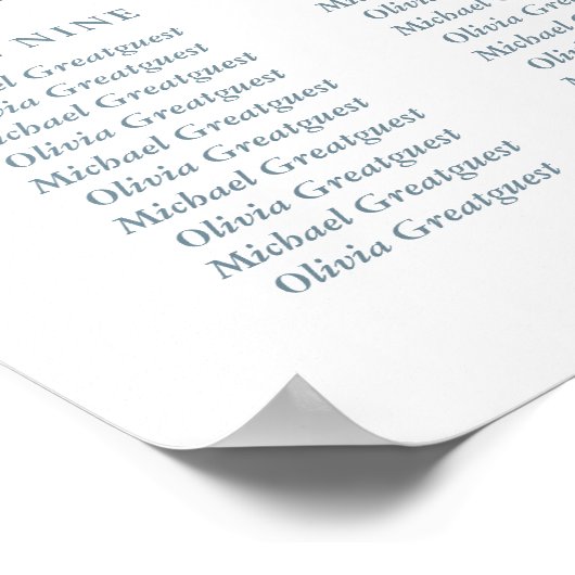 Rustikale Antler mit Blumenreath | Sitzdiagramm Poster (Ecke)