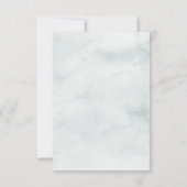 Rustikale Antlers Mountain Hochzeit RSVP Karte (Rückseite)