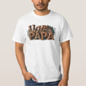 *~* Rustikale AP86 I LIEBE YOU PAPA Vatergeschenk T-Shirt (Vorderseite)