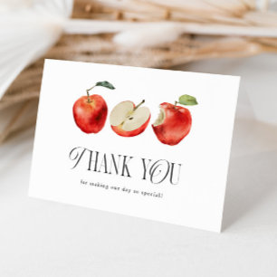 Rustikale Apfel-Brautabschieds-Thank-You-Karte Dankeskarte