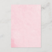 Rustikale Apfel-Dusche-Detailkarte – Rote Wasserfa Begleitkarte (Rückseite)