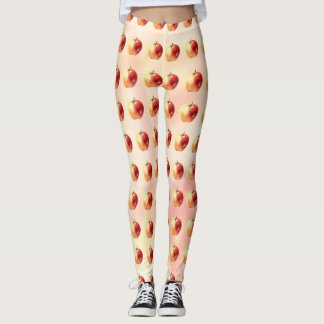 Rustikale Apfelmuster-Leggings Leggings