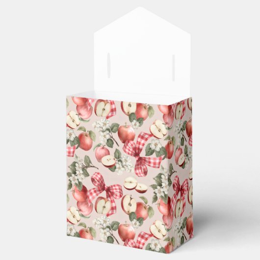 Rustikale Apple Baby Dusche Gefälligkeitstaschen Geschenkschachtel (Geöffnet)