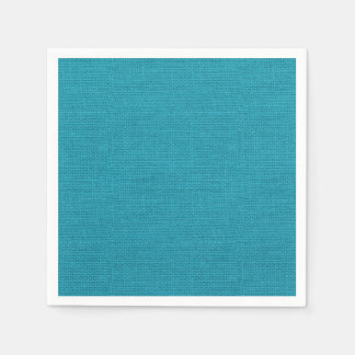 Rustikale Aquamarin türkisfarbene Burlap Textur Serviette