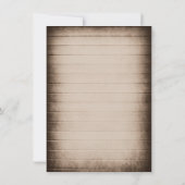 Rustikale aquamarine einladung (Rückseite)