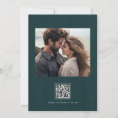 Rustikale Aquamarine Holzleuchten 2 Fotos Save the Save The Date (Rückseite)