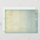 Rustikale Aquamarine Mason Jar Sonnenblumen Hochze Einladung (Rückseite)