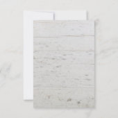 Rustikale Aquarell Blätter Holz Danke für Ihre Hoc Einladung (Rückseite)