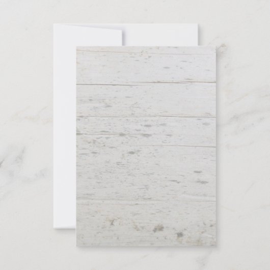 Rustikale Aquarell Blätter Holz Danke für Ihre Hoc Einladung (Rückseite)