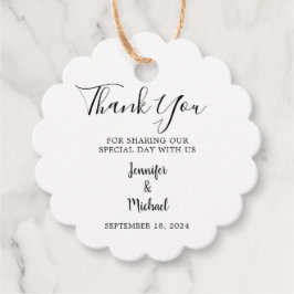 Rustikale Aquarell Blätter Land Hochzeit Vielen Da Geschenkanhänger