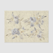 rustikale Aquarell-Blume auf Imitat-Leinen Seidenpapier (Vorderseite)