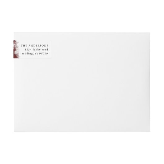 rustikale Aquarell glücklicher Weihnachtsfeiertag (Vorderseite)