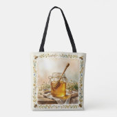 Rustikale Aquarell-Honigglas-Tasche Tasche (Rückseite)