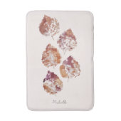 Rustikale Aquarell-Kunst mit herbstlichen fallende Badematte (Vorderseite Vertikal)