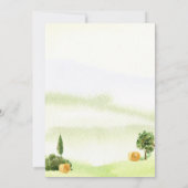 Rustikale Aquarell-Rote-Scheune-Landhochzeit Dankeskarte (Rückseite)