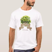 Rustikale Aquarellbaum-Wiedersehen T-Shirt (Vorderseite)