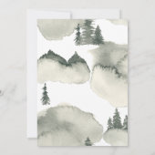 Rustikale Aquarellbäume Neue Adresse Ankündigung (Rückseite)