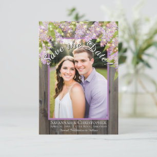 Rustikale Aquarellbilder auf Foto Hochzeit Save The Date
