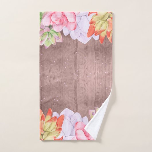 Rustikale Aquarellbilder Badhandtuch Set (Handtuch)