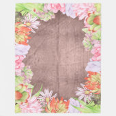Rustikale Aquarellbilder Fleecedecke (Vorderseite)