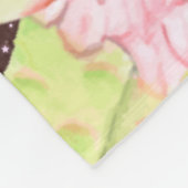 Rustikale Aquarellbilder Fleecedecke (Ecke)