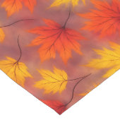 Rustikale Aquarellbilder - Herbstblätter Großer Tischläufer (Ecke)