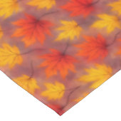 Rustikale Aquarellbilder - Herbstblätter Tischdecke (Schrägansicht)