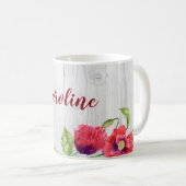 Rustikale Aquarellbilder Kaffeetasse (VorderseiteRechts)