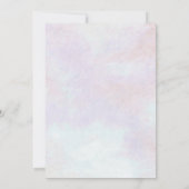 Rustikale Aquarellblume Überraschung 70. Geburtsta Einladung (Rückseite)