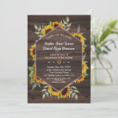 Rustikale Aquarellblumen Einladung (Stehend Vorderseite)