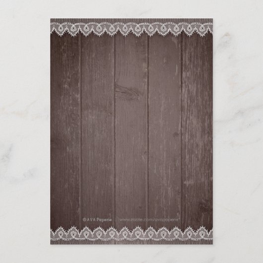 Rustikale Aquarellblumen Hochzeitsdetails Begleitkarte