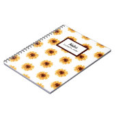 Rustikale Aquarellblumen Muster Notizblock (Linke Seite)