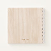 Rustikale Aquarellblütenblume Notizblock (Rückseite)