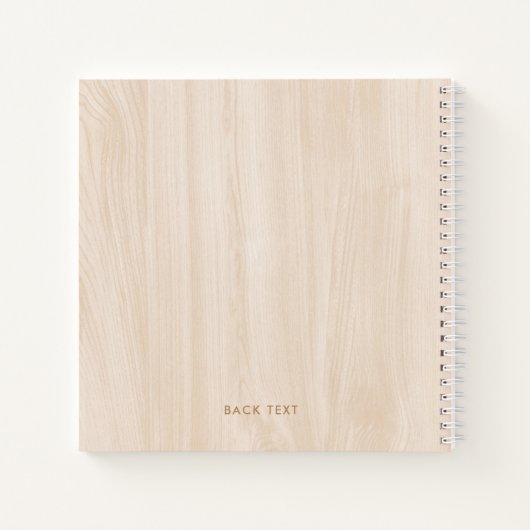 Rustikale Aquarellblütenblume Notizblock (Rückseite)