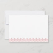 Rustikale Aquarellblütenspitze Hochzeit im Herbst RSVP Karte (Rückseite)