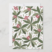 Rustikale Aquarellenkiefern Frohe Weihnachtskarte Feiertagskarte (Rückseite)