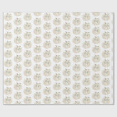 Rustikale Aquarellenkürbis Geschenkpapier (Flach)