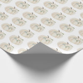 Rustikale Aquarellenkürbis Geschenkpapier (Ecke)