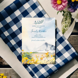 Rustikale Aquarellfamilie Wiedersehen Save the Dat Einladung