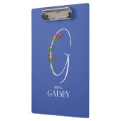 Rustikale Aquarellfarbe G-Lehrer Klemmbrett (Links)