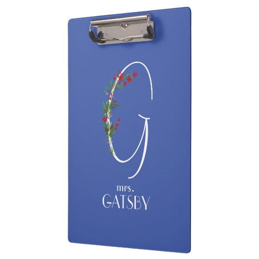 Rustikale Aquarellfarbe G-Lehrer Klemmbrett (Links)