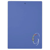 Rustikale Aquarellfarbe G-Lehrer Klemmbrett (Rückseite)