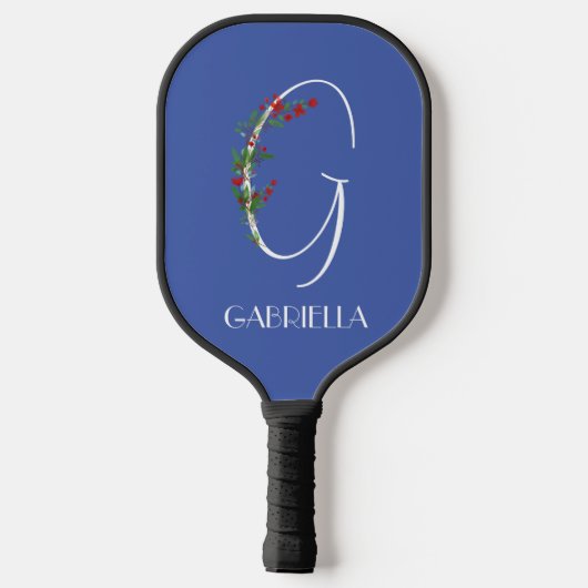 Rustikale Aquarellfarbe G-Lehrer Pickleball Schläger (Rückseite)