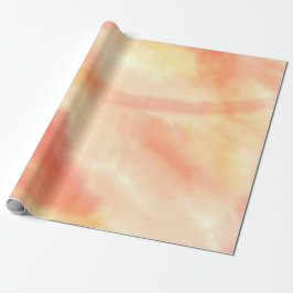 Rustikale Aquarellfarbe Rot, Orange und Gelb Geschenkpapier