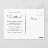 Rustikale Aquarellfarben - Ankündigung zur Bewegun Postkarte (Rückseite)