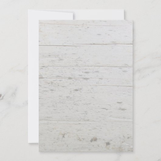 Rustikale Aquarellfarben-Blätter aus Holz-Monogram Einladung (Rückseite)