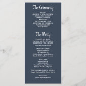 Rustikale Aquarellfarben Blätter Marineblau Foto H Programm (Rückseite)