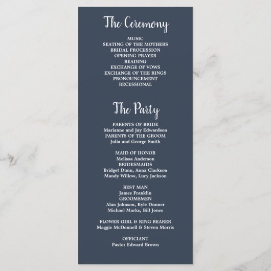 Rustikale Aquarellfarben Blätter Marineblau Foto H Programm (Rückseite)