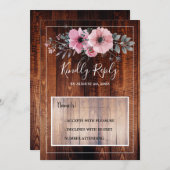 Rustikale Aquarellfarben Blume UAWG Einladung (Vorne/Hinten)